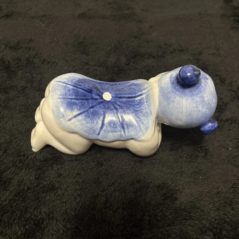 Vintage Pair Chinese Opium‎ Pillow Headrest Porcelain 9''